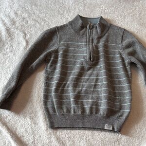 Rugged Butts Gray Striped Toddler Sweater